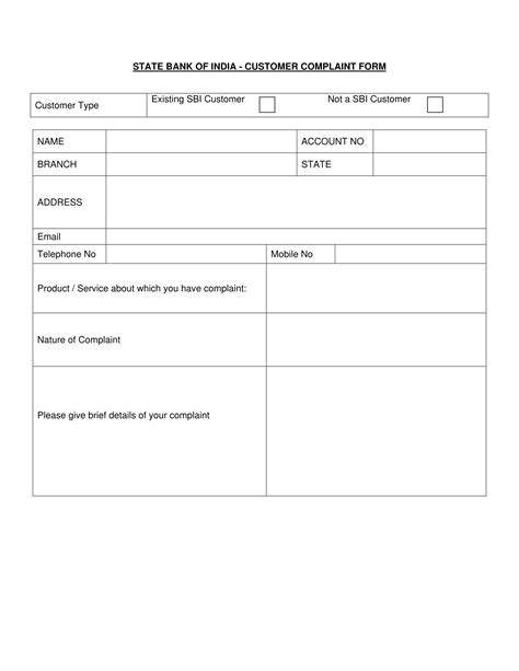 COMPLAINT FORM .